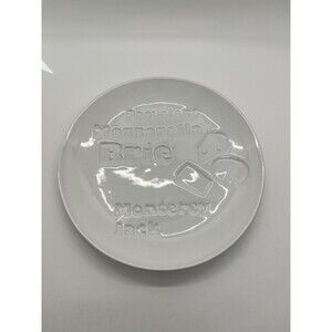 Cordon Bleu BIA 6.5". 4 Assorted Cheese  Appetizer Plates.